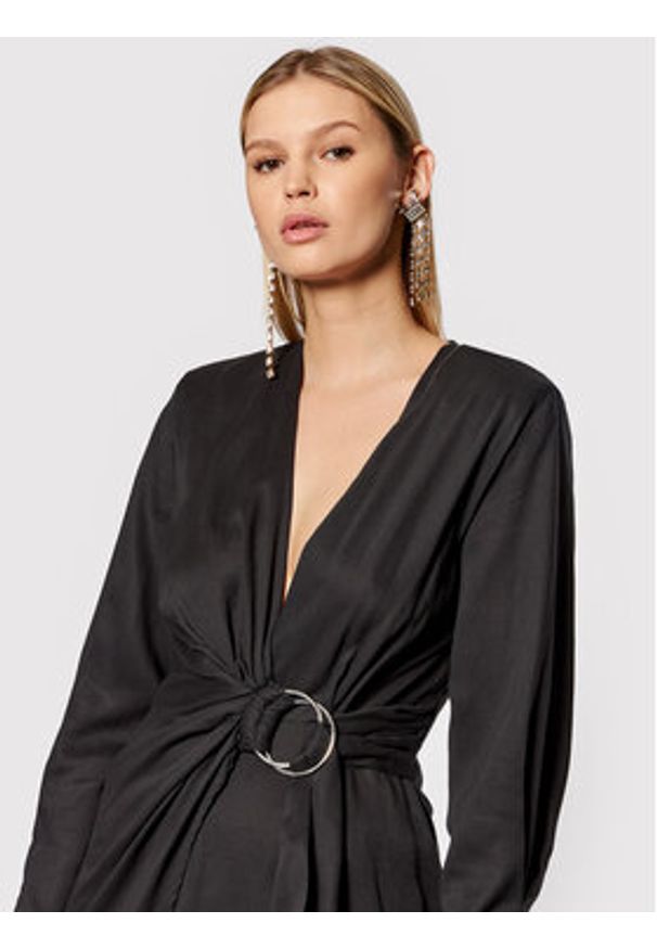 IRO Sukienka koktajlowa Hela Czarny Slim Fit. Kolor: czarny. Materiał: lyocell. Styl: wizytowy