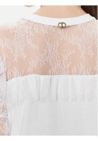 TwinSet - TWINSET Bluzka 241TP2217 Biały Regular Fit. Kolor: biały. Materiał: bawełna #5