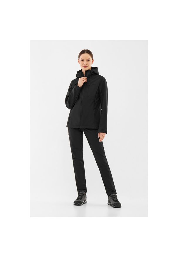 Viking - Kurtka damska VIKING Kerns Lady Softshell. Kolor: czarny. Materiał: softshell. Sport: turystyka piesza