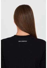 Karl Lagerfeld - KARL LAGERFELD Czarna damska bluza Ikonik 2.0, Rozmiar S. Kolor: czarny #5
