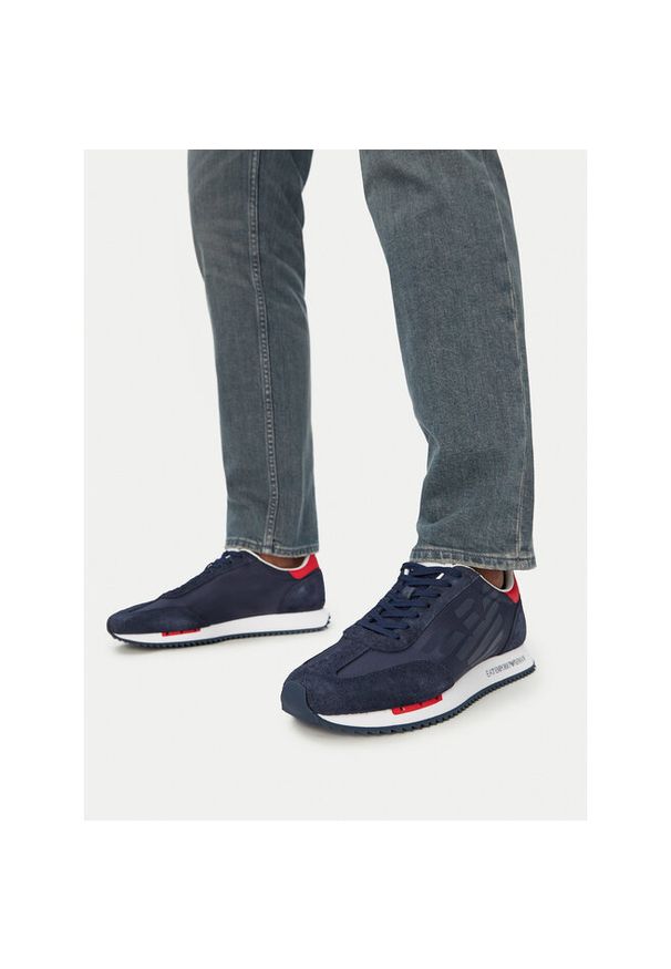 Sneakersy EA7 Emporio Armani. Kolor: niebieski