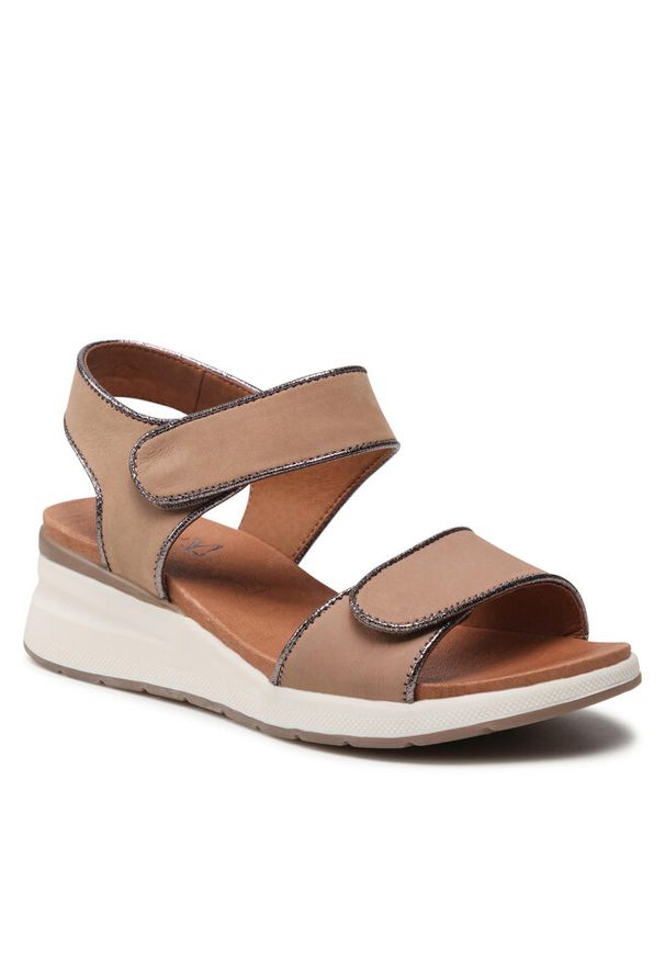 Sandały Caprice. Kolor: beżowy