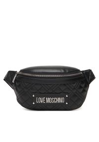 Love Moschino - LOVE MOSCHINO Saszetka nerka JC4003PP1NLA000B Czarny. Kolor: czarny. Materiał: skóra