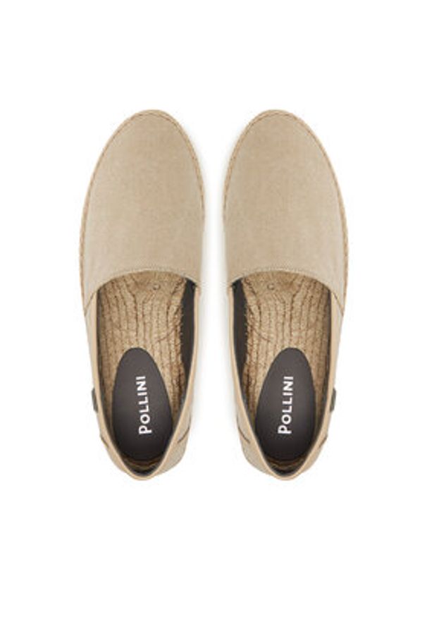 Pollini Espadryle SB10732G0MUR0104 Beżowy. Kolor: beżowy. Materiał: materiał