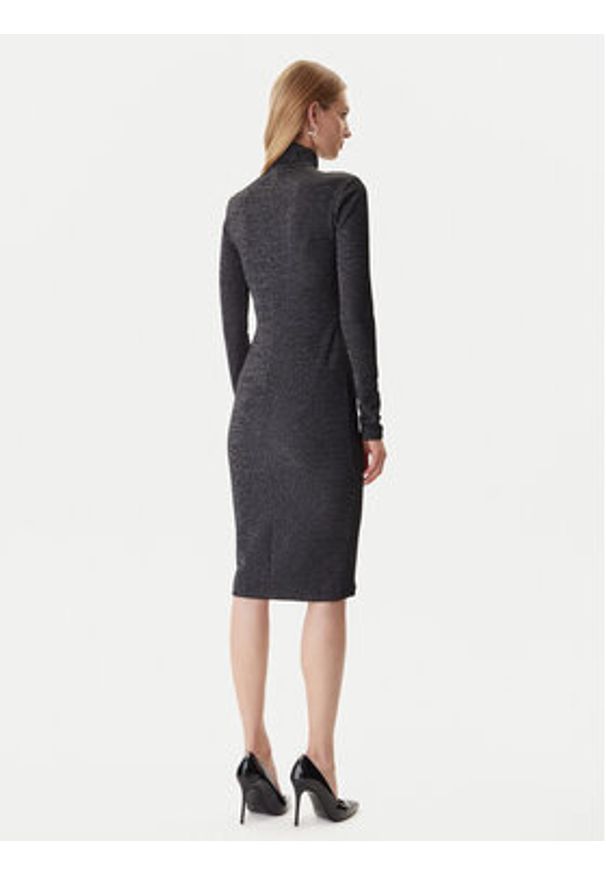 Just Cavalli Sukienka codzienna 79PAO905 J0251 Czarny Slim Fit. Okazja: na co dzień. Kolor: czarny. Materiał: syntetyk. Typ sukienki: proste. Styl: casual