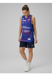 4f - 4F Koszulka meczowa replika wyjazdowa z sezonu 2025/26 damska 4F x KS Basket 25 Bydgoszcz - granatowa S. Kolor: niebieski. Materiał: materiał. Wzór: nadruk. Sport: bieganie, fitness #2