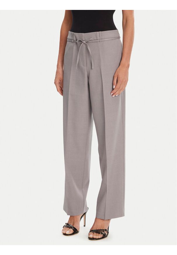 only - ONLY Spodnie materiałowe Marine 15338350 Szary Straight Fit. Kolor: szary. Materiał: syntetyk. Styl: marine