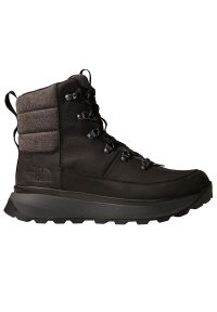 Buty The North Face Bergen Leather WP 0A8A9MKX71 - czarne. Kolor: czarny. Materiał: syntetyk, skóra, guma. Szerokość cholewki: normalna. Sezon: zima. Sport: narciarstwo
