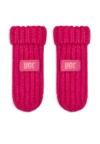 Ugg Rękawiczki dziecięce K Chunky Mitten 100030 Różowy. Kolor: różowy. Materiał: akryl #1