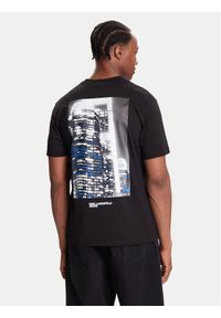Karl Lagerfeld Jeans T-Shirt A4M17025 Czarny Regular Fit. Kolor: czarny. Materiał: bawełna
