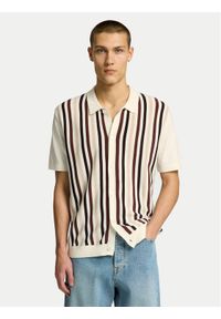 Selected Homme Polo 16096371 Beżowy Regular Fit. Typ kołnierza: polo. Kolor: beżowy. Materiał: bawełna #1