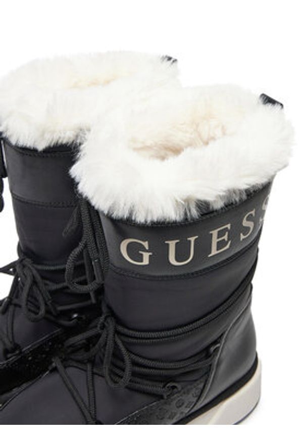 Guess Śniegowce Undelo FLFUEL ELE11 Czarny. Kolor: czarny. Materiał: materiał
