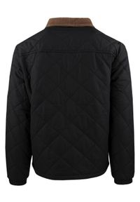 Przejściowa (Delikatnie Ocieplona) Kurtka Pikowana - Brave Soul - Czarna. Kolor: czarny. Materiał: tkanina, poliester. Sezon: wiosna, zima, jesień #2