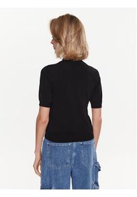 Versace Jeans Couture Bluzka 74HAFM50 Czarny Regular Fit. Kolor: czarny. Materiał: wiskoza #3