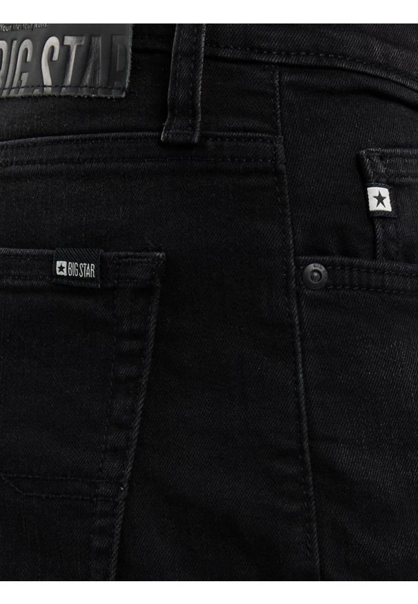 Big-Star - Jeansy męskie czarne Terry Carrot 956. Kolor: czarny. Styl: elegancki, klasyczny