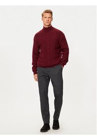 Hechter Paris Golf 65019 142814 Czerwony Regular Fit. Typ kołnierza: golf. Kolor: czerwony. Materiał: wełna #4