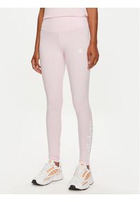 Adidas - adidas Legginsy SPORT INSPIRED LOUNGEWEAR ESSENTIALS HIGH-WAISTED LOGO LEGGINGS ID0024 Różowy. Kolor: różowy. Materiał: bawełna. Styl: sportowy #1