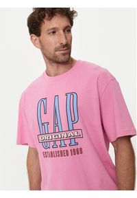 GAP - Gap T-Shirt 664006-05 Różowy Regular Fit. Kolor: różowy. Materiał: bawełna #4