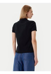 United Colors of Benetton - United Colors Of Benetton Polo 3TQJD300W Czarny Slim Fit. Typ kołnierza: polo. Kolor: czarny. Materiał: bawełna #5