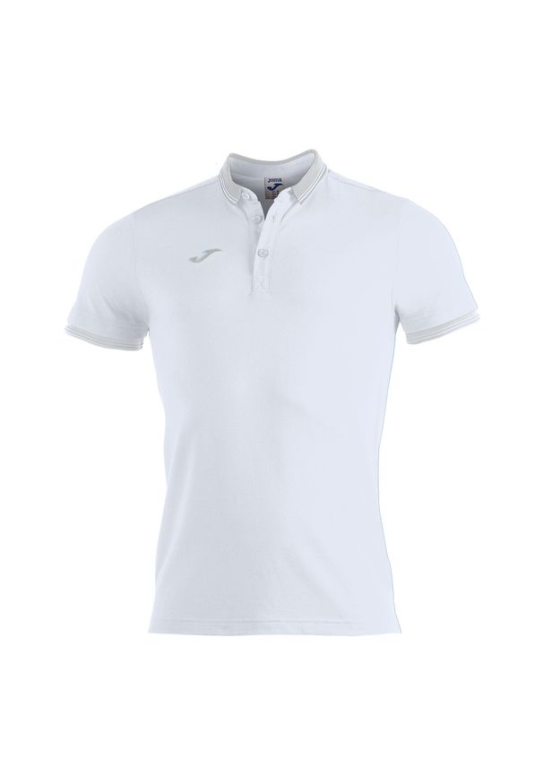 Koszulka polo do tenisa męska Joma Bali II. Typ kołnierza: polo. Kolor: biały. Sport: tenis