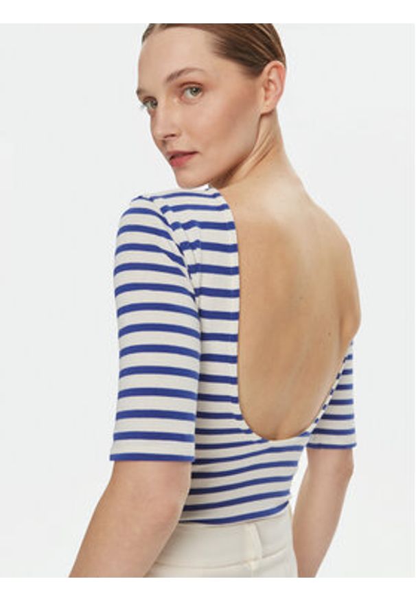 Pieces Body Miral 17150076 Niebieski Regular Fit. Kolor: niebieski. Materiał: bawełna