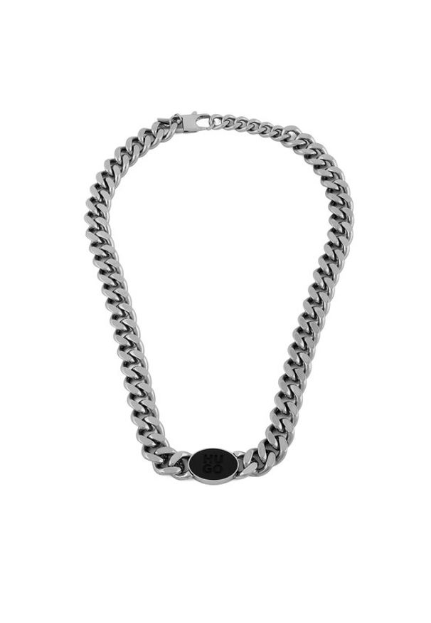 Hugo - HUGO Bransoletka 50556682 Czarny. Materiał: metalowe. Kolor: czarny