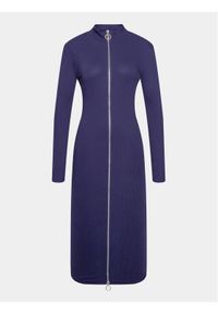 Brave Soul Sukienka codzienna LDRJ-149NOYA Granatowy Regular Fit. Okazja: na co dzień. Kolor: niebieski. Materiał: bawełna. Typ sukienki: proste. Styl: casual #1