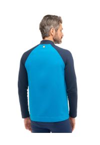 Bluza dresowa termoaktywna rozpinana męska Brubeck Athletic. Kolor: niebieski. Materiał: poliamid, elastan, poliester. Sport: kolarstwo, bieganie