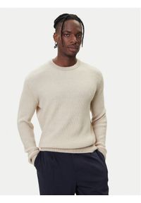 Guess Sweter M5BR20 Z0482 Beżowy Regular Fit. Kolor: beżowy. Materiał: syntetyk