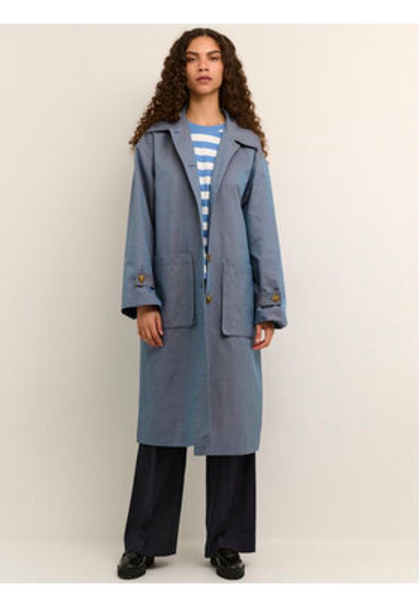 Karen by Simonsen Trencz GroovyKB 10104272 Niebieski Casual Fit. Okazja: na co dzień. Kolor: niebieski. Materiał: bawełna. Styl: casual