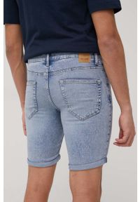 Only & Sons szorty jeansowe męskie. Okazja: na co dzień. Kolor: niebieski. Materiał: jeans. Styl: casual