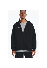 Bluza męska Under Armour Rival Fleece FZ Hoodie. Typ kołnierza: kaptur. Kolor: czarny. Sport: fitness