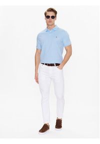 Polo Ralph Lauren Polo 710713130005 Niebieski Slim Fit. Typ kołnierza: polo. Kolor: niebieski. Materiał: bawełna #3