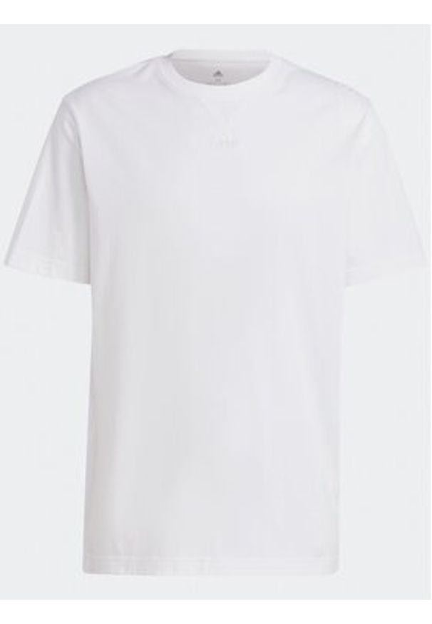Adidas - adidas T-Shirt ALL SZN IC9788 Biały Loose Fit. Kolor: biały. Materiał: bawełna
