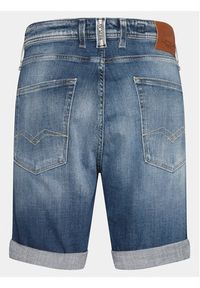 Replay Szorty jeansowe MA981Q.000.141 656 Niebieski Slim Fit. Kolor: niebieski. Materiał: bawełna #6