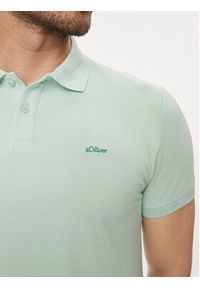 s.Oliver Polo 2141481 Zielony Slim Fit. Typ kołnierza: polo. Kolor: zielony. Materiał: bawełna