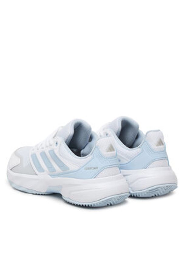Adidas - adidas Buty do tenisa Courtjam Control 3 KI3443 Biały. Kolor: biały. Materiał: materiał. Sport: tenis