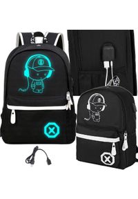 Verk Plecak szkolny młodzieżowy music odblaskowy usb wielokomorowy świecący. Styl: młodzieżowy #1