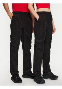 Rains Spodnie materiałowe Kano Pants Regular 19200 Czarny Regular Fit. Kolor: czarny. Materiał: syntetyk