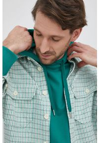 Drykorn Koszula bawełniana Phasmo męska kolor zielony regular z kołnierzykiem klasycznym. Okazja: na co dzień. Typ kołnierza: kołnierzyk klasyczny. Kolor: zielony. Materiał: bawełna. Styl: klasyczny #5