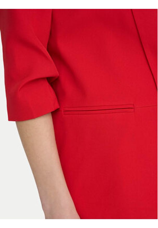 only - ONLY Marynarka Elly 15197451 Czerwony Regular Fit. Kolor: czerwony. Materiał: syntetyk