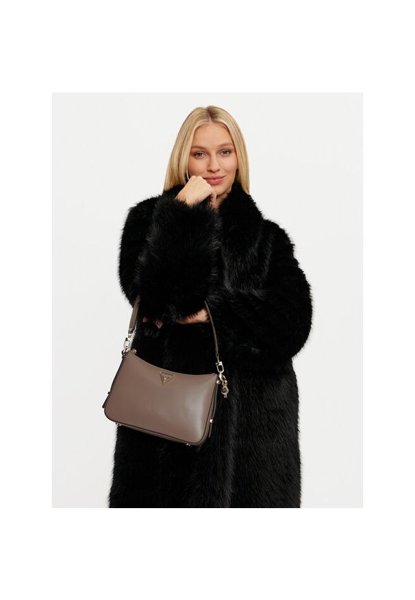 Torebka Guess. Kolor: brązowy