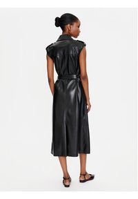 BOSS - Boss Sukienka z imitacji skóry Dujeta 50518473 Czarny Regular Fit. Kolor: czarny. Materiał: skóra #5