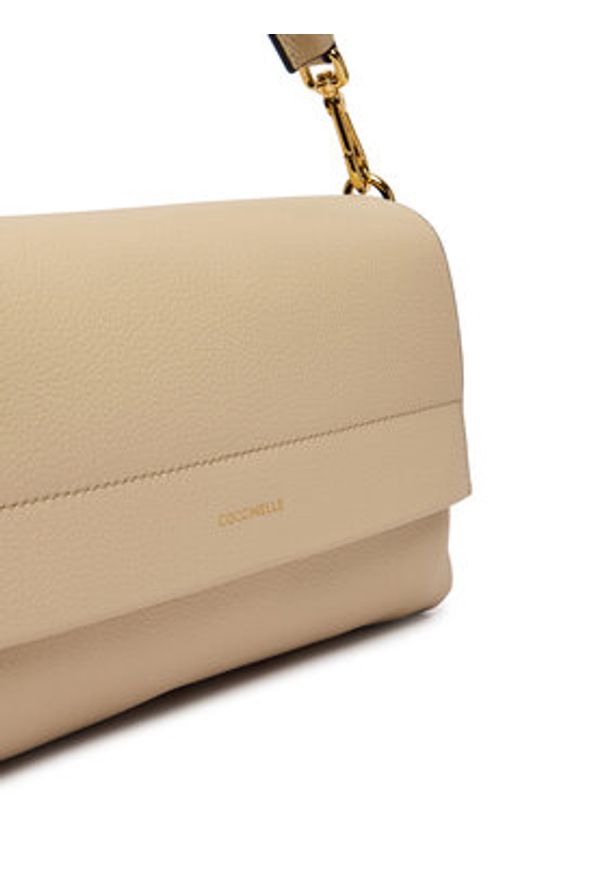 Coccinelle Torebka Boheme Small Beżowy. Kolor: beżowy. Materiał: skórzane