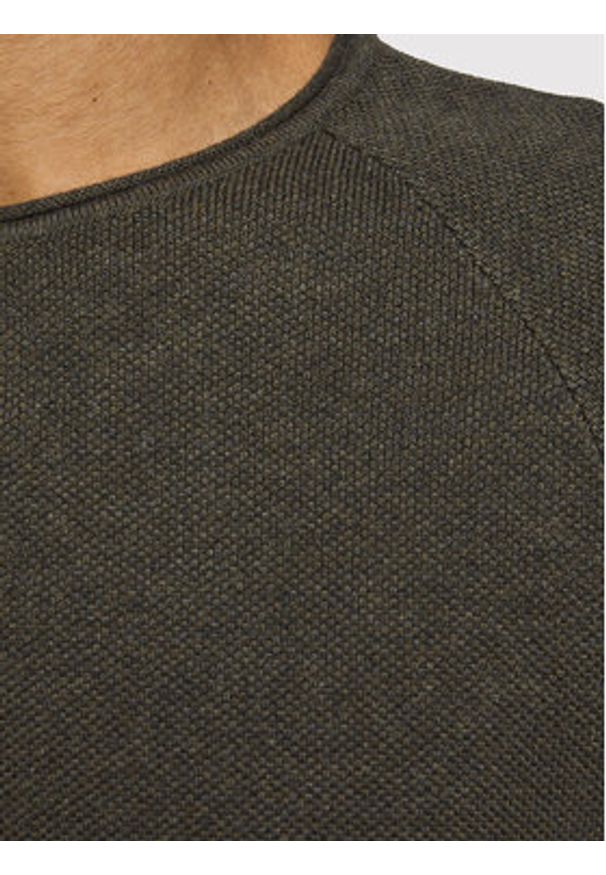 Jack & Jones - Jack&Jones Sweter Hill 12157321 Zielony Regular Fit. Kolor: zielony. Materiał: bawełna