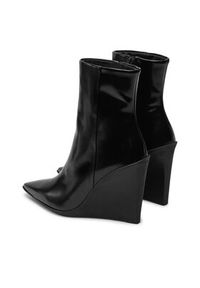 Calvin Klein Botki Wedge Ankle Boot 90 HW0HW02256 Czarny. Kolor: czarny. Materiał: skóra #4