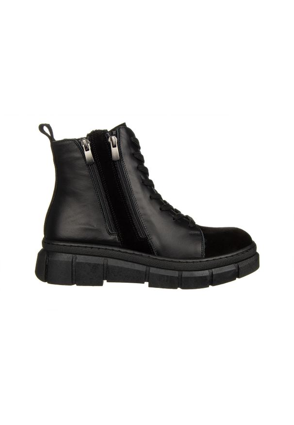 Trzewiki Bayla-161 157 2331 23-10 Black Suede Black 161606, Czarny, Skóra naturalna - 41. Okazja: na co dzień. Kolor: czarny. Szerokość cholewki: normalna. Wysokość cholewki: za kostkę. Materiał: skóra. Sezon: zima, jesień. Obcas: na obcasie. Styl: klasyczny, casual, elegancki. Wysokość obcasa: średni