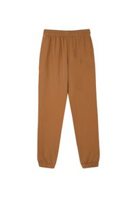 JENESEQUA - Bawełniane spodnie dresowe. Kolor: brązowy. Materiał: dresówka, bawełna. Wzór: haft. Sezon: lato, wiosna #4