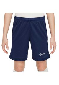 Nike - Spodenki Dziecięce Academy 25 DriFIT. Kolor: niebieski. Styl: sportowy. Sport: turystyka piesza
