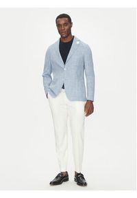 BOSS Marynarka C-Hanry-252 50540742 Błękitny Slim Fit. Kolor: niebieski. Materiał: bawełna #3